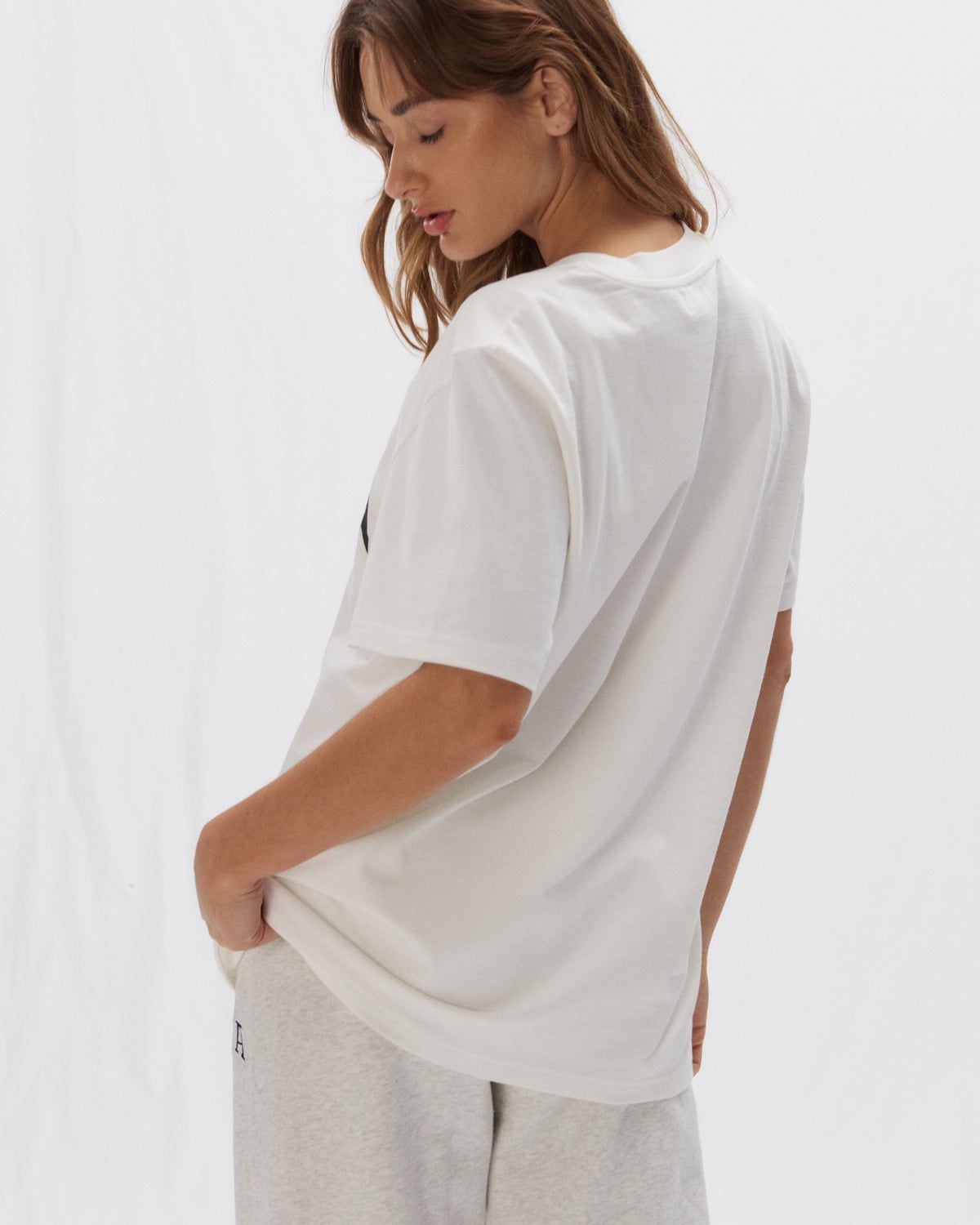 Adanola ADA Short Sleeve Oversized T-shirt Weiß | 04OEWLSAJ