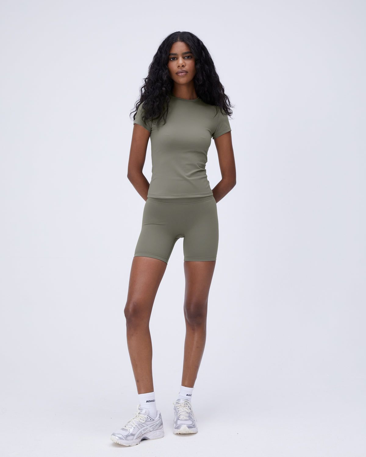 Adanola Ultimate Crop Shorts Olivgrün Grün | 49ZBMLINO