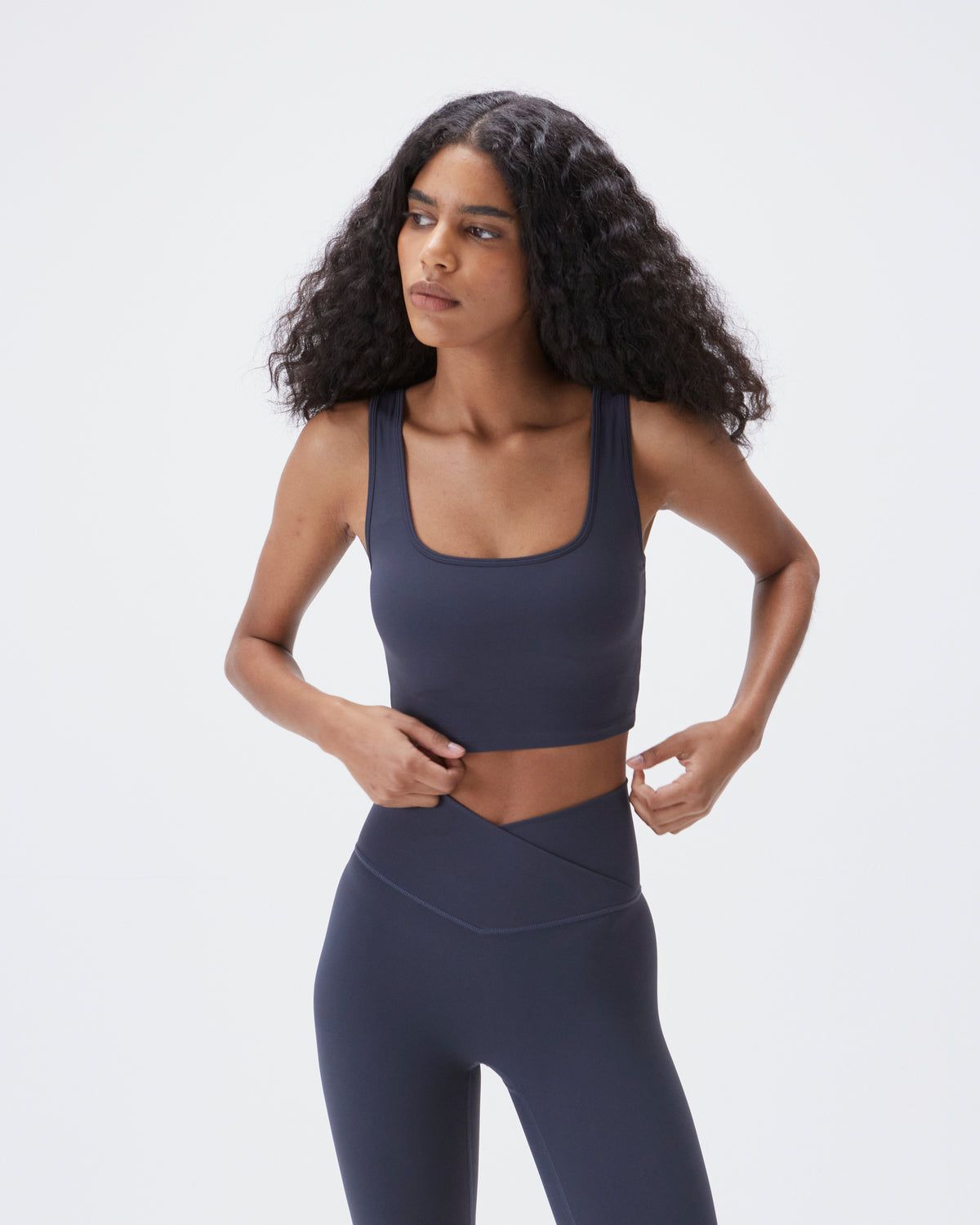 Adanola Ultimate Square Neck Bra Blau | 15GTSQNXZ