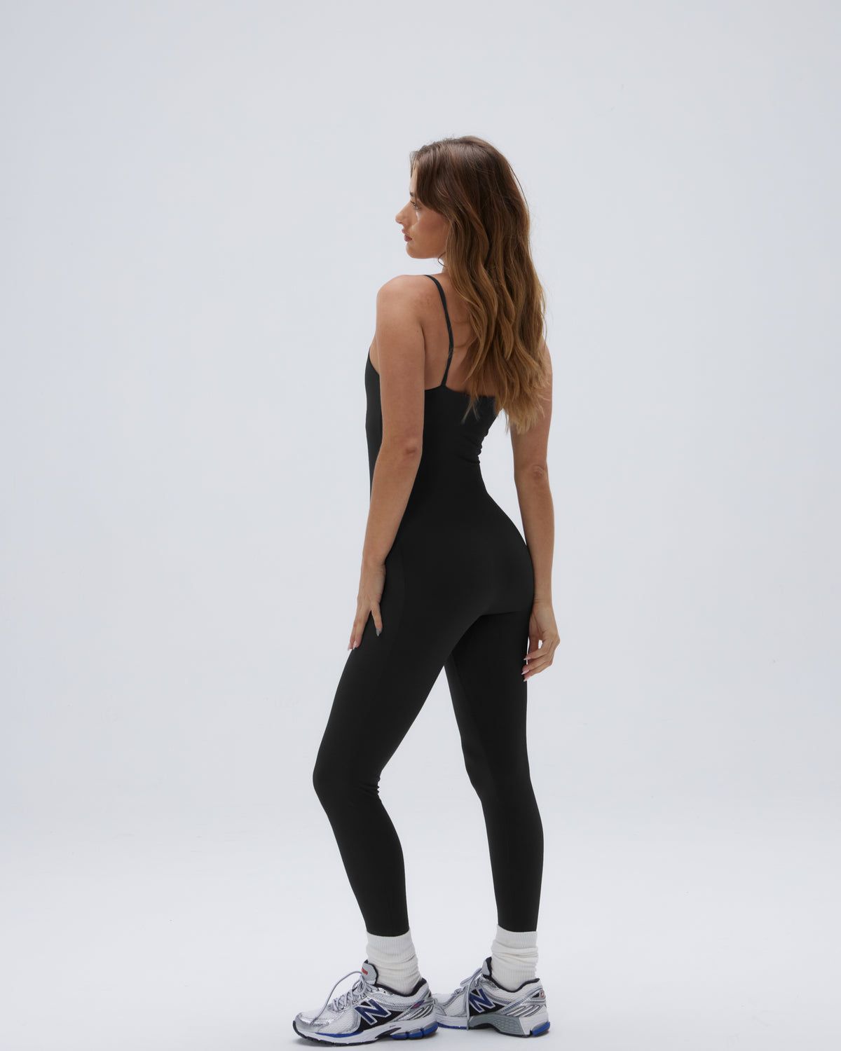 Adanola Ultimate Strappy Full Length Unitard Schwarz | 17DQRUMEH