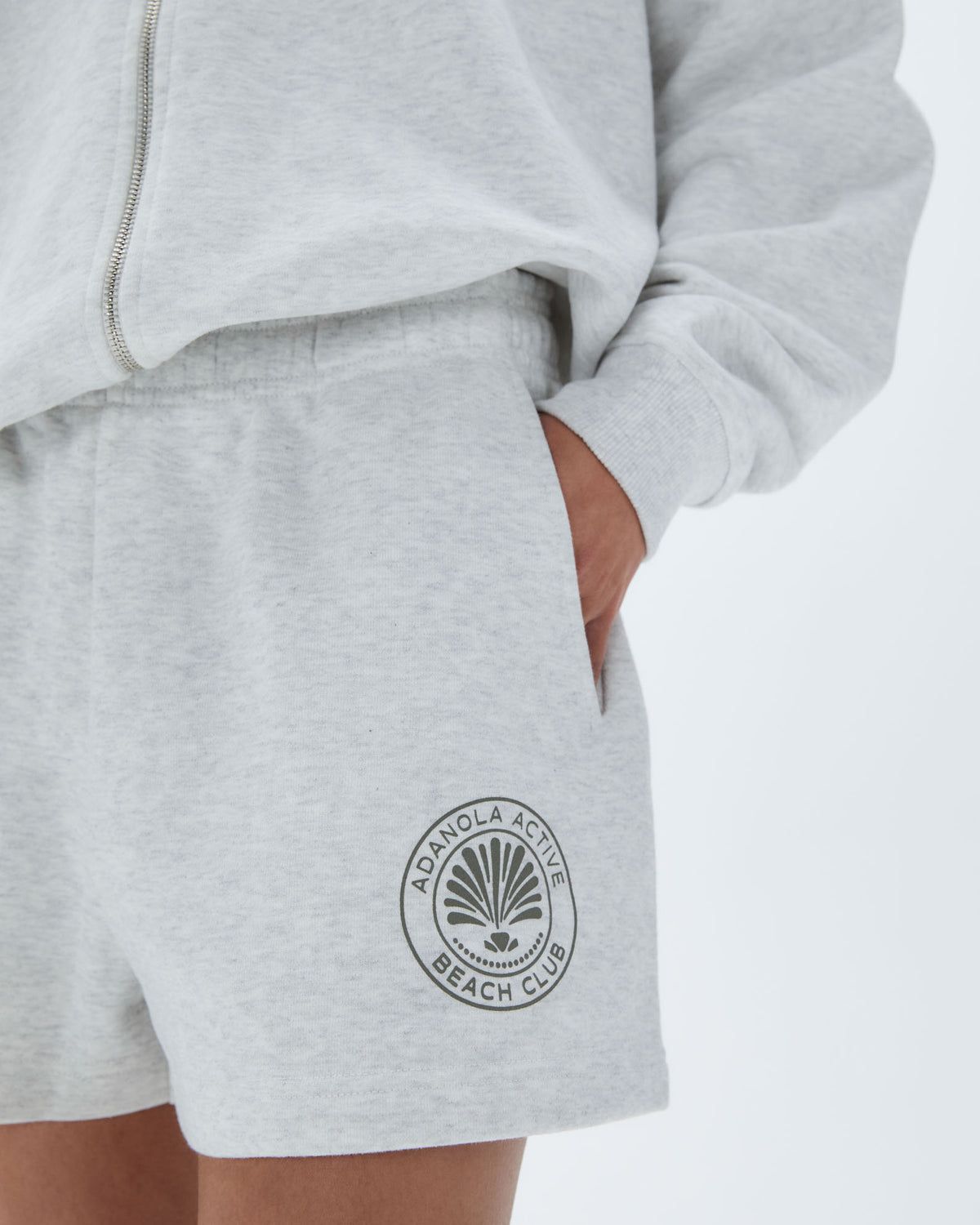 Adanola Vacation Sweat Shorts Hellgrau | 53YKJNVBP