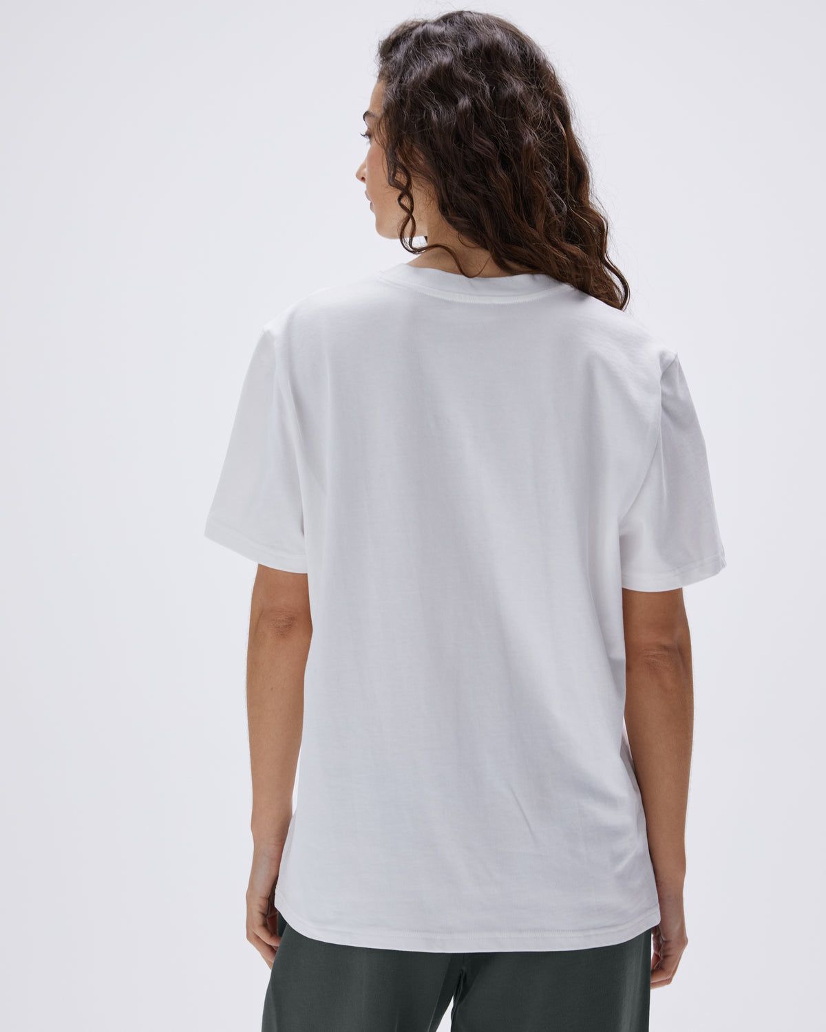 Adanola Varsity Oversized Short Sleeve T-shirt Weiß Grün | 05SIJTHKV